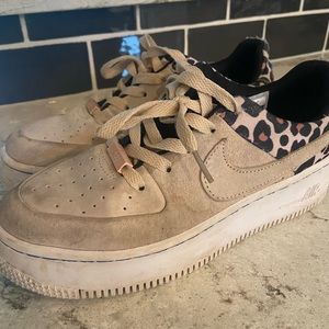 Air Force ones w cheetah print